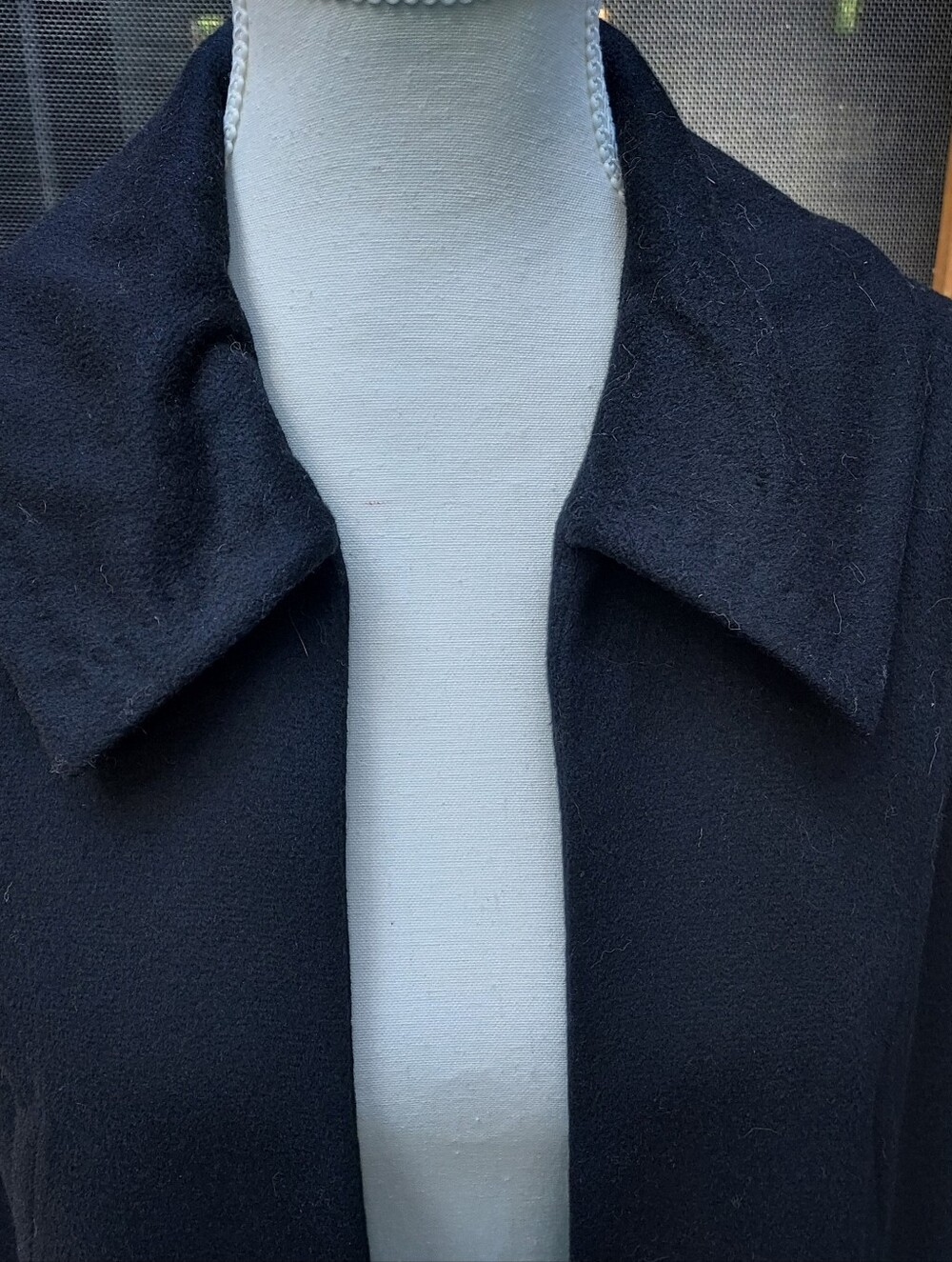 Vintage 50s Black Wool Clutch Coat - Picture 4 of 9